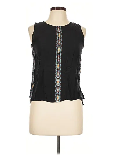 Pre-owned Thml Sleeveless Blouse In Black
