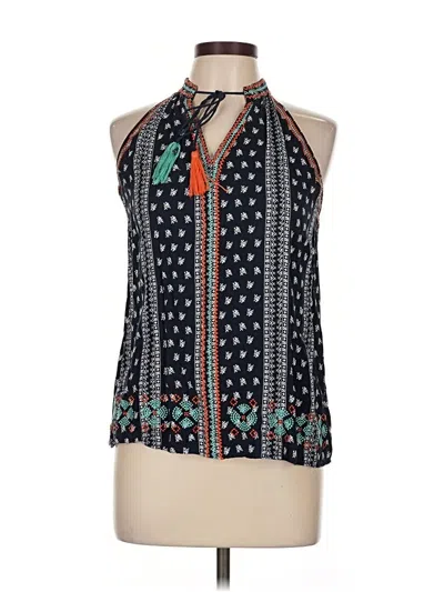 Pre-owned Thml Sleeveless Blouse In Blue