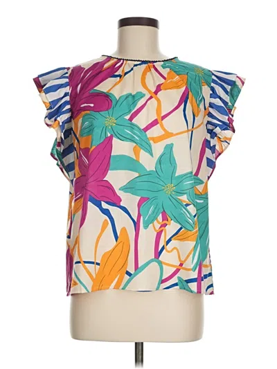 Pre-owned Thml Sleeveless Blouse In Blue