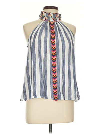 Pre-owned Thml Sleeveless Blouse In Blue