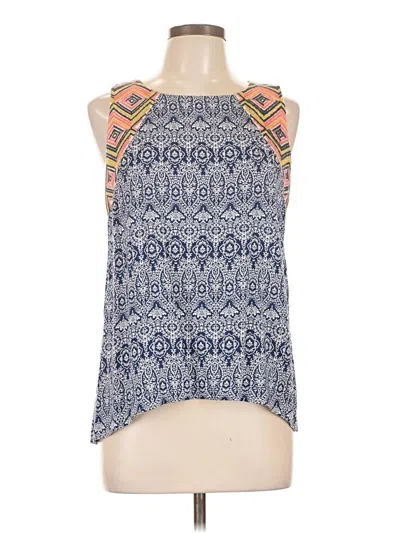 Pre-owned Thml Sleeveless Blouse In Blue