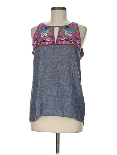Pre-owned Thml Sleeveless Blouse In Blue