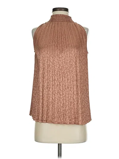 Pre-owned Thml Sleeveless Blouse In Brown