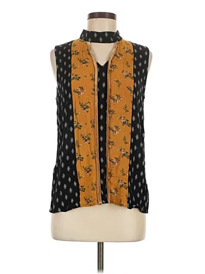Pre-owned Thml Sleeveless Blouse In Gold