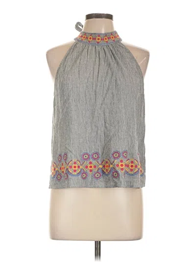 Pre-owned Thml Sleeveless Blouse In Gray