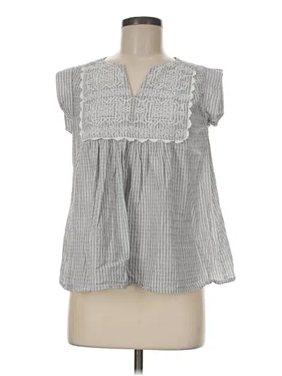 Pre-owned Thml Sleeveless Blouse In Gray
