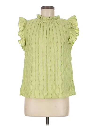 Pre-owned Thml Sleeveless Blouse In Green