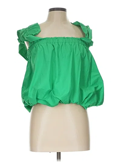 Pre-owned Thml Sleeveless Blouse In Green