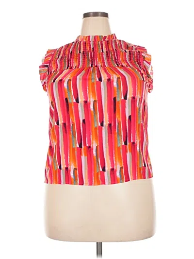 Pre-owned Thml Sleeveless Blouse In Orange
