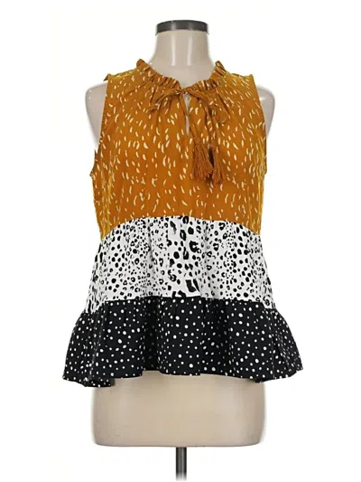Pre-owned Thml Sleeveless Blouse In Orange