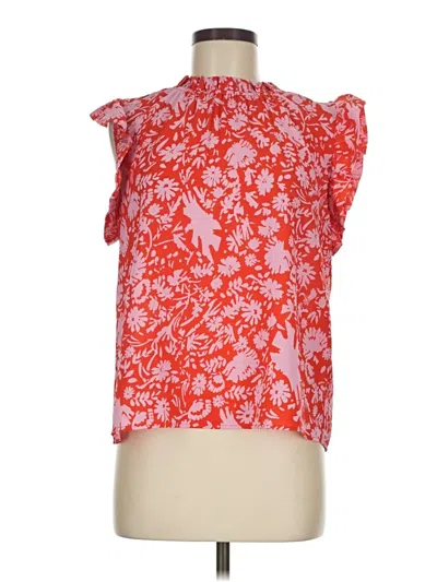 Pre-owned Thml Sleeveless Blouse In Red