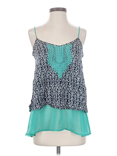 Pre-owned Thml Sleeveless Blouse In Teal