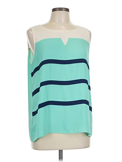 Pre-owned Thml Sleeveless Blouse In Teal