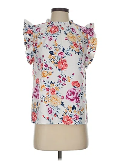 Pre-owned Thml Sleeveless Blouse In White
