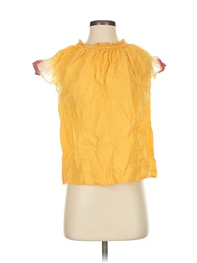 Pre-owned Thml Sleeveless Blouse In Yellow