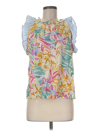 Pre-owned Thml Sleeveless Blouse In Yellow
