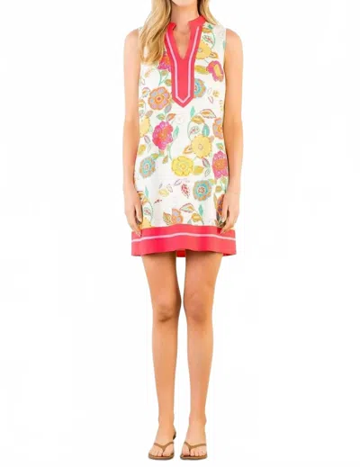Thml Sleeveless Floral Print Mini Dress In Cream In White