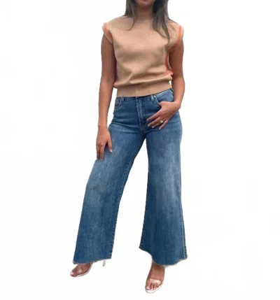 Thml Sleeveless Knit Top In Camel In Blue