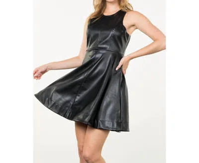 Thml Sleeveless Leather Dress In Black