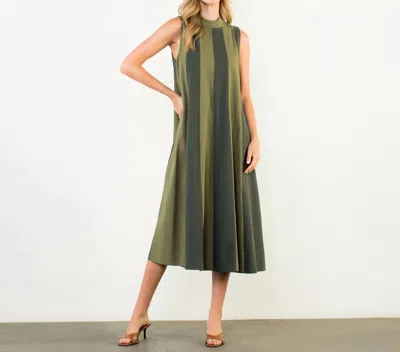 Thml Sleeveless Midi Dress In Green