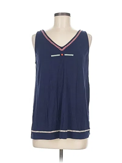 Pre-owned Thml Sleeveless Top Blue V Neck Tops