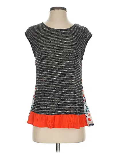 Pre-owned Thml Sleeveless Top Gray Boatneck Tops