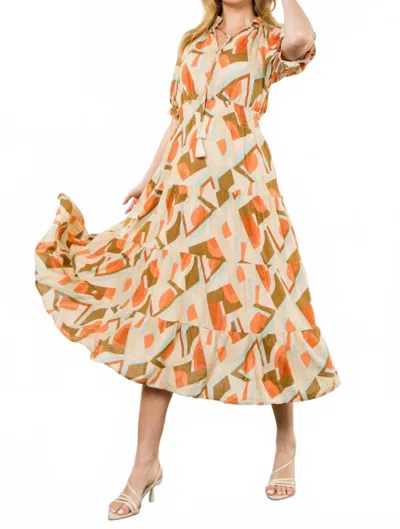 Thml Smocked Waist Maxi Dress In Cream