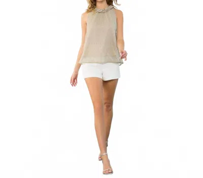 Thml Soft Glow Halter Top In Champagne In Neutral