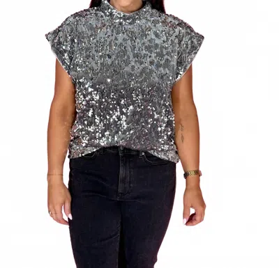 Thml Sparkle Season Top In Silver