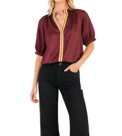 Thml Spice Top In Wine In Brown