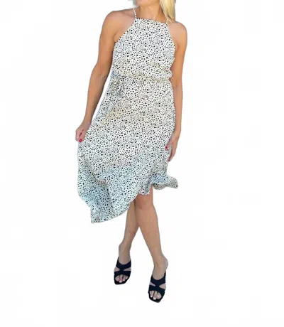 Thml Spotted Print Dress In Cream In White