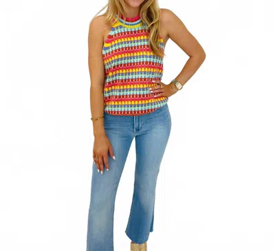 Thml Steph Halter Neck Sweatertop In Multicolor