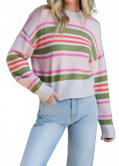 Thml Stripe Crewneck Knit Sweater In Multi