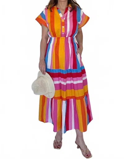Thml Stripe Maxi Dress In Multicolor