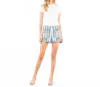 Thml Stripe Pattern Shorts In Blue In White