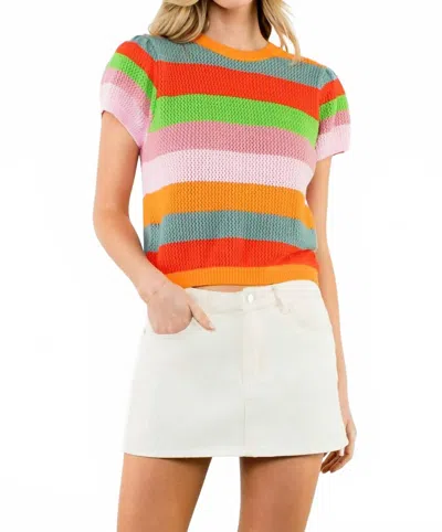 Thml Stripe Summer Sweater In Multi