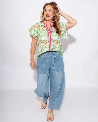 Thml Summer Lovin' Top In Bright Green