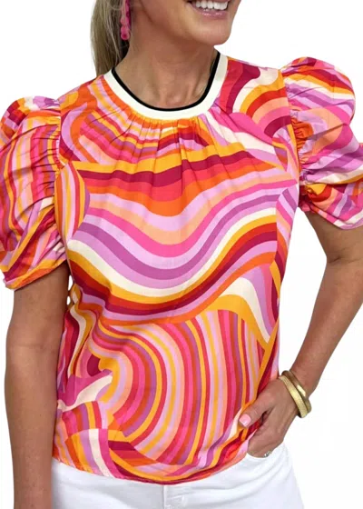 Thml Swirly Blouse In Multicolor