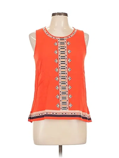 Pre-owned Thml Tank Top Orange Halter Neckline Tops