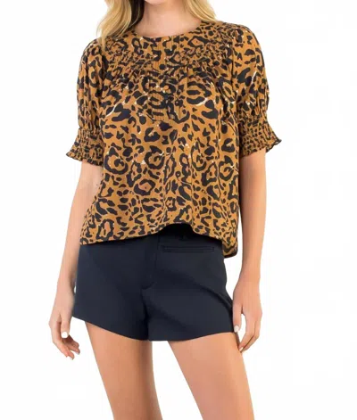 THML TARA TOP IN LEOPARD PRINT