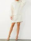 Thml Textured Mini Dress In Cream In White