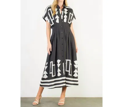 Thml Theresa Midi Dress In Black