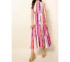 Thml Tie Dye Tiered Maxi Dress In Pink In Pink