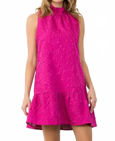 Thml Timeless Texture Mini Dress In Pink