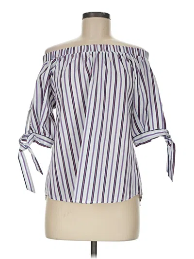 Pre-owned Thml Tube Top Purple Off The Shoulder Neckline Tops