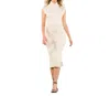 Thml Turtleneck Midi Dress In Cream In White