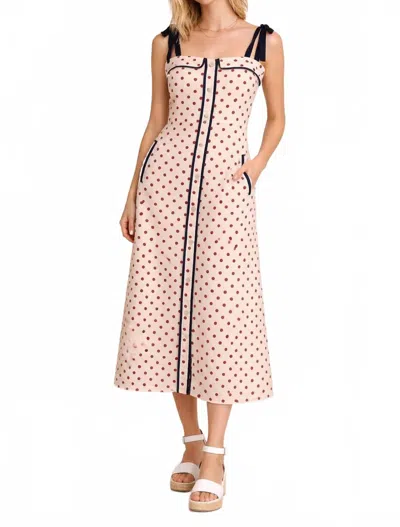Thml Usa Polka Dot Dress In Beige In Neutral