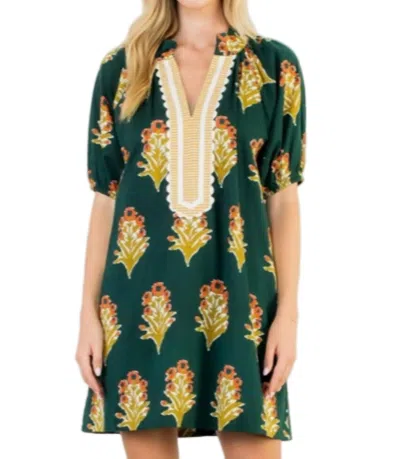 Thml Virginia Mini Dress In Green