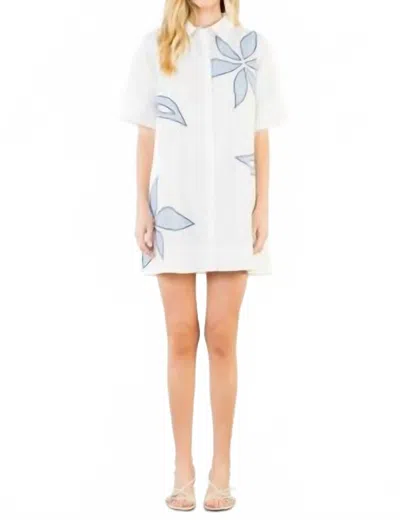 Thml Women's Floral Embroidery Dress In White In Multi