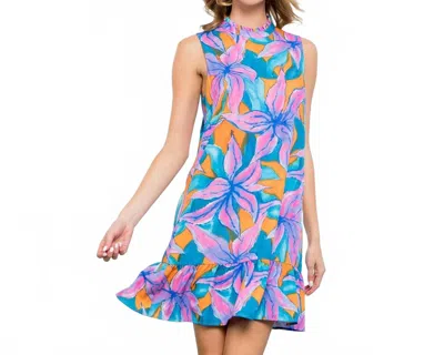 Thml Women's Sleeveless Flower Print Dress In Teal In Multi